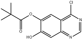 4-chloro-7-hydroxyquinazolin-6-yl 2,2-diMethylpropanoate Structure