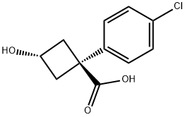 1-(4-chlorophenyl)-3-hydroxycyclobutanecarboxylic acid Structure