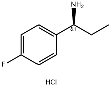 (S)-알파-에틸-4-플루오로벤질아민염산염 구조식 이미지