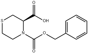 (R)-4-CBZ-THIOMORPHOLINE-3-CARBOXYLIC ACID Structure