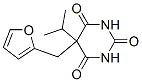 5-furfuryl-5-isopropylbarbituric acid  Structure