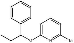 2-Bromo-6-(1-페닐프로폭시)-피리딘 구조식 이미지