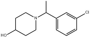 1-[1-(3-클로로페닐)-에틸]-피페리딘-4-올 구조식 이미지