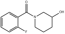 (2-Fluoro-phenyl)-(3-hydroxy-piperidin-1-yl)-Methanone 구조식 이미지