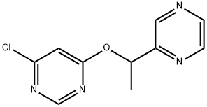 4-클로로-6-(1-피라진-2-일-에톡시)-피리미딘 구조식 이미지