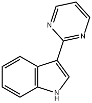 3-Pyrimidin-2-yl-1H-인돌 구조식 이미지