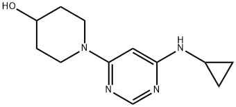 1-(6-CyclopropylaMino-pyriMidin-4-yl)-piperidin-4-ol, 98+% C12H18N4O, MW: 234.30 Structure