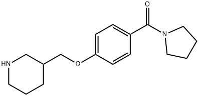 (4-(piperidin-3-ylMethoxy)phenyl)(pyrrolidin-1-yl)Methanone, 98+% C17H24N2O2, MW: 288.38 Structure