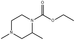 1-피페라진카르복실산,2,4-디메틸-,에틸에스테르(9CI) 구조식 이미지