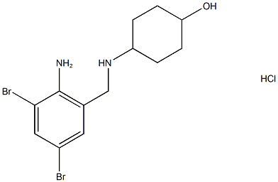 4-((2-Amino-3,5-dibromobenzyl)amino)cyclohexan-1-ol hydrochloride Structure