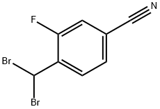 4-(dibromomethyl)-3-fluorobenzonitrile Structure