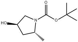 (2R,4R)-N-Boc-4-hydroxy-2-methylpyrrolidine Structure