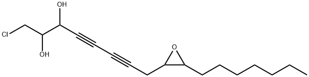 1-chloro-9,10-epoxy-4,6-heptadecadiyne-2,3-diol Structure