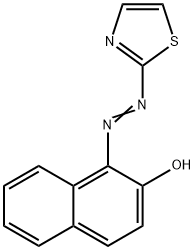 1-(2-THIAZOLYLAZO)-2-NAPHTHOL 구조식 이미지