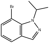 1H-인다졸,7-브로모-1-(1-메틸에틸)- 구조식 이미지