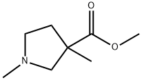 1,3-diMethyl-3-Pyrrolidinecarboxylic acid Methyl ester Structure