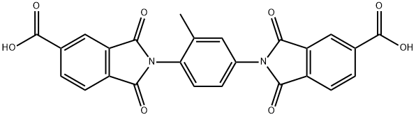 2,2'-(2-Methyl-1,4-phenylene)bis[2,3-dihydro-1,3-dioxo-1H-isoindole-5-carboxylic acid] Structure