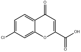 7-chloro-4-oxo-4H-chromene-2-carboxylic acid 구조식 이미지