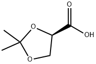 (R)-2,2-Dimethyl-1,3-dioxolane-4-carboxylic acid 구조식 이미지