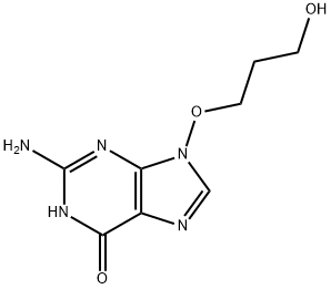 9-(3-hydroxypropoxy)guanine Structure