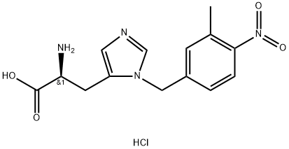 3-(3-메틸-4-니트로벤질)-L-히스티딘 구조식 이미지