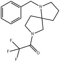 Ethanone, 2,2,2-trifluoro-1-[1-(phenylMethyl)-1,7-diazaspiro[4.4]non-7-yl]- Structure