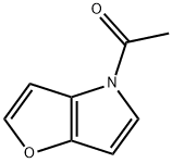 4H-푸로[3,2-b]피롤,4-아세틸-(9CI) 구조식 이미지