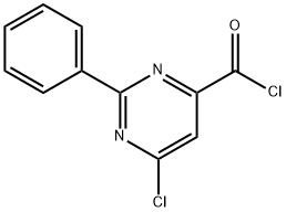 6-Chloro-2-phenyl-4-pyrimidinecarbonyl chloride Structure