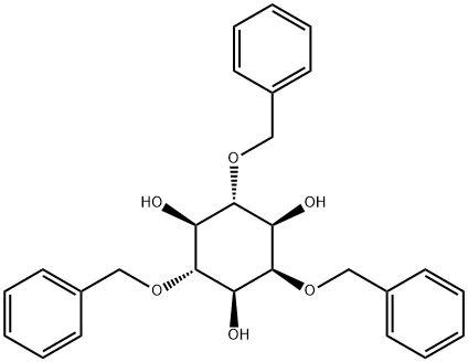 (1R,2S,3r,4R,5S,6s)-2,4,6-tris(benzyloxy)cyclohexane-1,3,5-triol 구조식 이미지