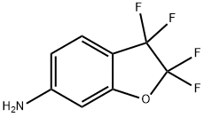 6-Benzofuranamine, 2,2,3,3-tetrafluoro-2,3-dihydro- Structure