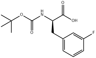 BOC-D-3-Fluorophe  Structure