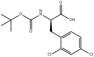 BOC-D-2,4-DICHLOROPHENYLALANINE Structure