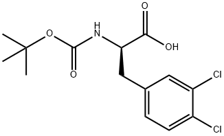 BOC-D-3,4-Dichlorophe Structure