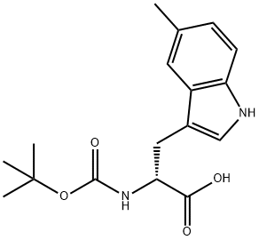 N-BOC-5-METHYL-D-TRYPTOPHAN Structure