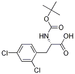 Boc-D-2,4-Dichlorophenylalanine 구조식 이미지