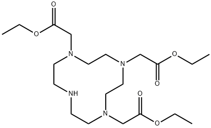 1,4,7-트리스(에톡시카르보닐메틸)-1,4,7,10-테트라아자시클로도데칸 구조식 이미지