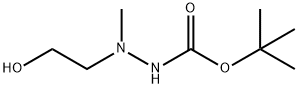 Hydrazinecarboxylic acid, 2-(2-hydroxyethyl)-2-methyl-, 1,1-dimethylethyl ester Structure