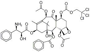 N-Debenzoyl-7-{[(2,2,2,-trichloroethyl)oxy]carbonyl}paclitaxel Structure