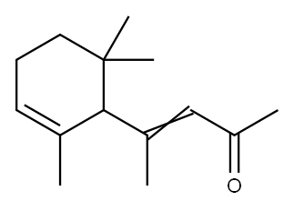 3-Penten-2-one, 4-(2,6,6-trimethyl-2-cyclohexen-1-yl) Structure