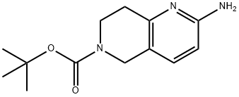 tert-butyl 2-amino-7,8-dihydro-1,6-naphthyridine-6(5H)-carboxylate 구조식 이미지