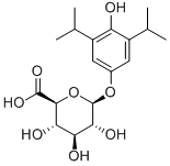 4-Hydroxy Propofol 4-O-b-D-Glucuronide Structure