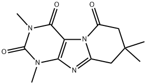 Pyrido[2,1-f]purine-2,4,6(1H,3H,7H)-trione,  8,9-dihydro-1,3,8,8-tetramethyl- 구조식 이미지