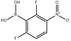 2,6-디플루오로-3-니트로페닐보론산 구조식 이미지