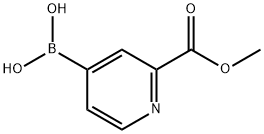 2-(메톡시카르보닐)피리딘-4-보론산 구조식 이미지