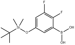 5-(t-Butyldimethylsilyloxy)-2,3-difluorophenylboronic acid Structure