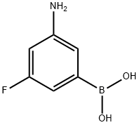 3-Amino-5-fluorophenylboronic acid Structure