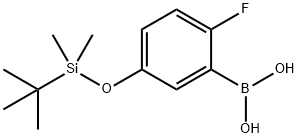 5-(t-부틸디메틸실릴옥시)-2-플루오로페닐보론산 구조식 이미지