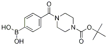 4-(4-BOC-Piperazine-1-carbonyl)phenylboronic acid 구조식 이미지
