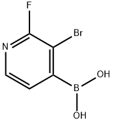 3-Bromo-2-fluoropyridine-4-boronic acid Structure