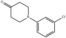 1-(3-CHLORO-PHENYL)-PIPERIDIN-4-ONE 구조식 이미지